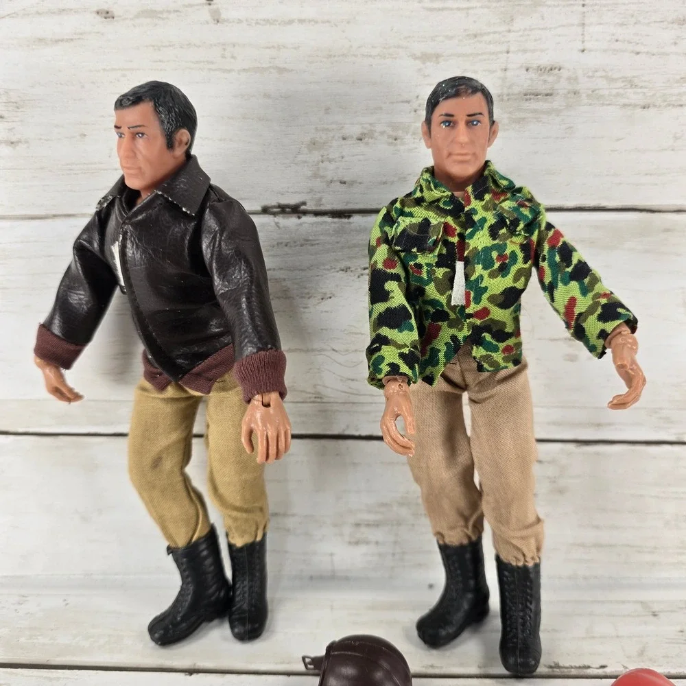 1964 Vintage GI Joe 12 Inch Action Figure Lot Military Pilot Camo w/ Accs